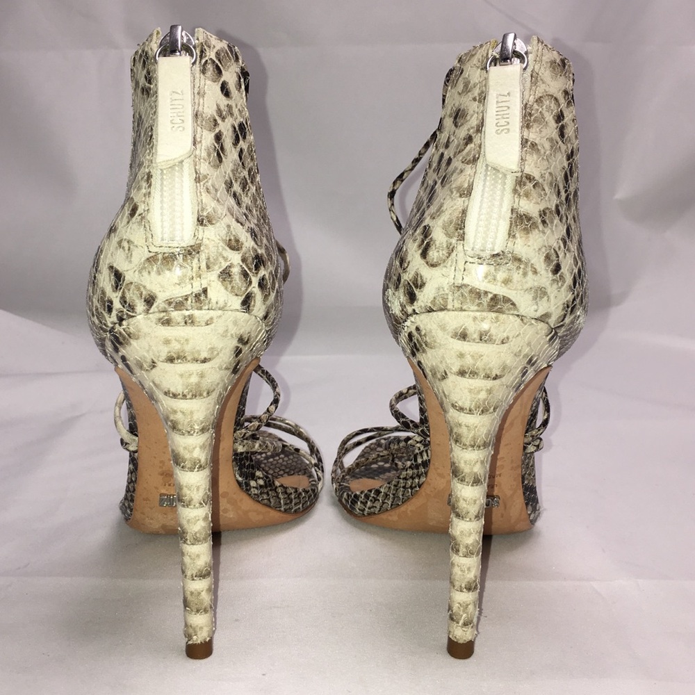 SCHUTZ Snake Skin Stiletto Size 9.5 - Picture 4 of 8